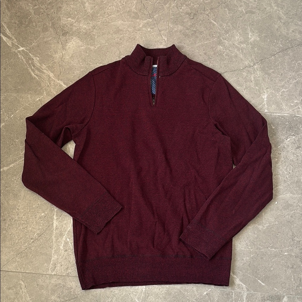 Men's black and Burgundy Sweater